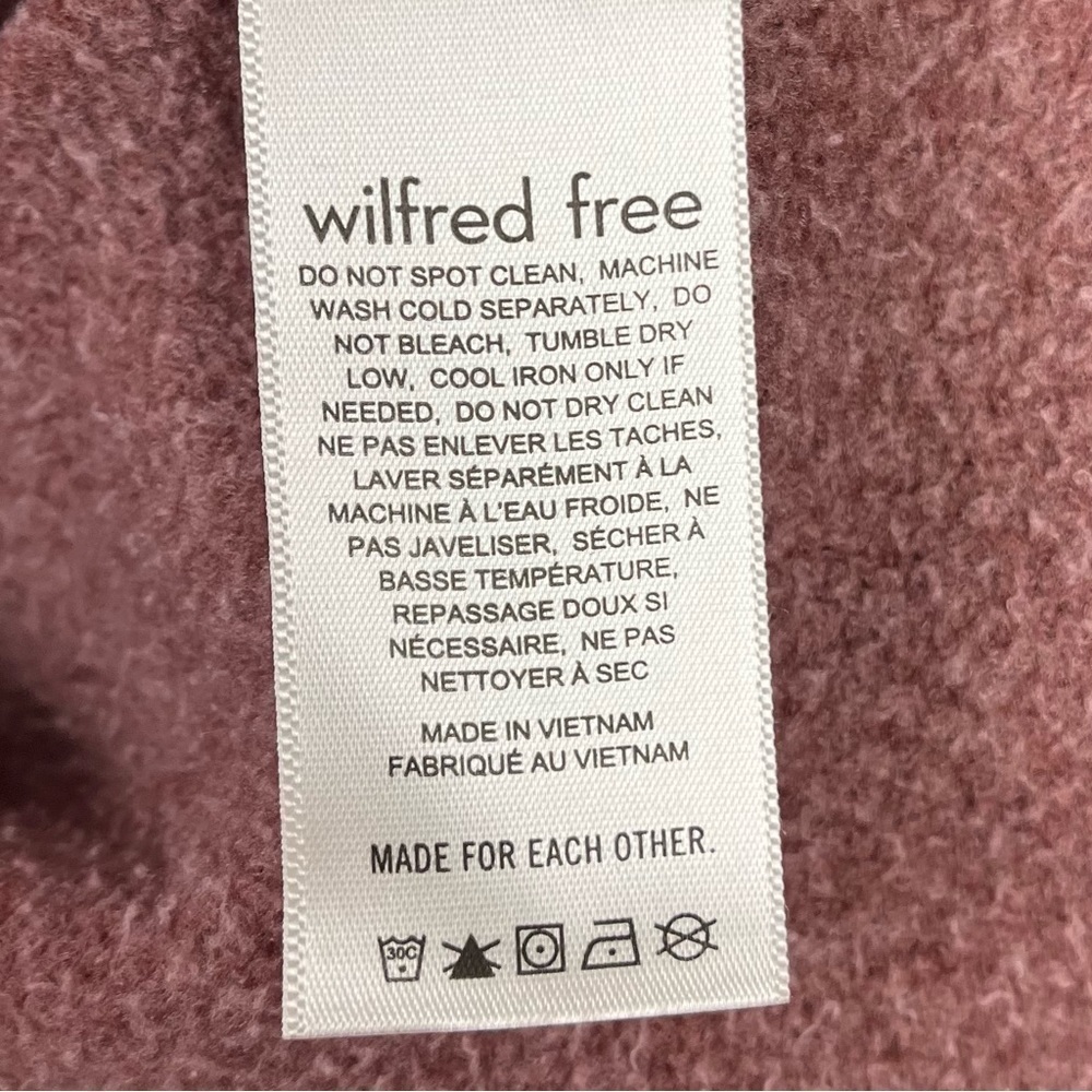 Wilfred Free | Fleece Cropped Sweatshirt Size Small - Picture 6 of 8